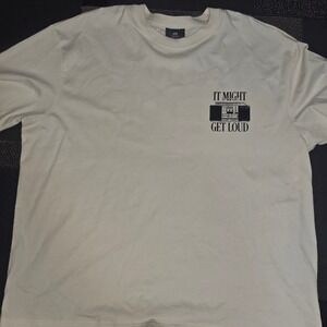 H&M Graphic Tee Mens XL Off White New